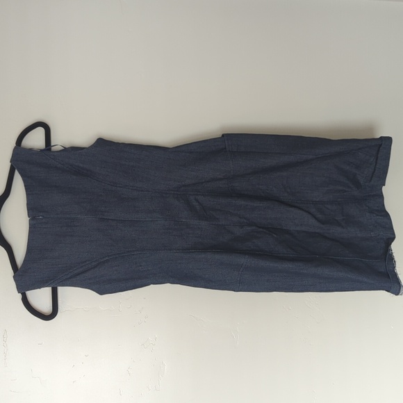 Jessica Simpson Blue Eyelet Cotton Blend Midi Dress 2 - Picture 8 of 8